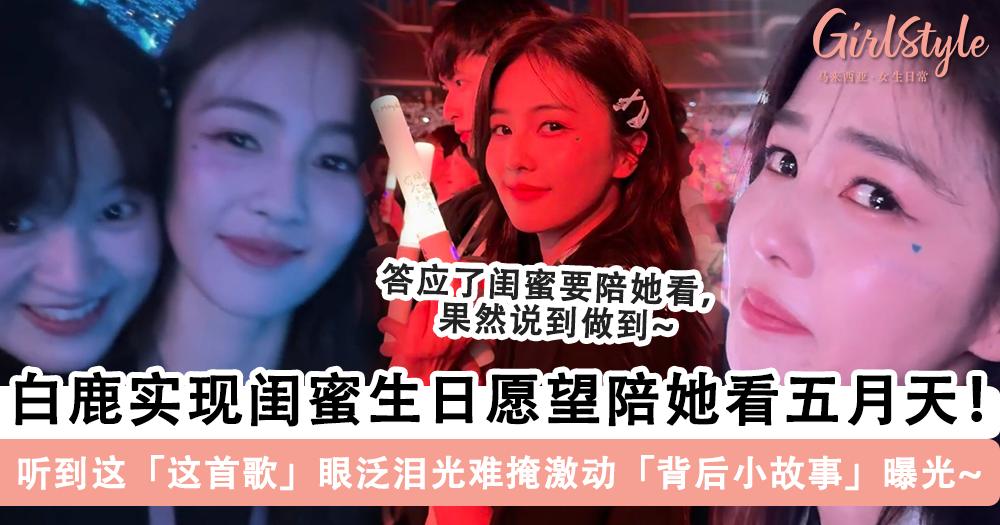 白鹿兑现承诺带闺蜜看五月天演唱会,听到"这首歌"难掩激动内幕曝光