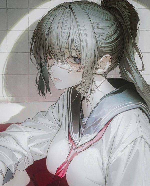 韩国画师WANKE精美暗黑风原画插画CG壁纸作品上色过程美术图片集