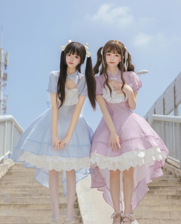 双人 Lolita 装扮,甜度超标