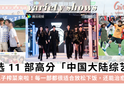 【2025更新】11部高分中国综艺推荐!下饭时必备,搞笑疗愈放松