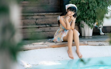 小羊不吃草 夏天的记忆,清新少女与光影交织的夏日写真全记录