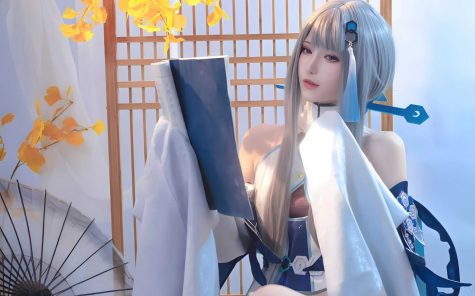 花兮_honoka 原神 归终,璃月古韵与现代光影交织的尘世闲游写真纪行