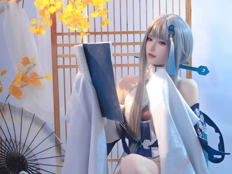 花兮_honoka 原神 归终,璃月古韵与现代光影交织的尘世闲游写真纪行